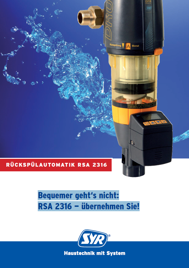 Bequemer geht‘s nicht:
RSA 2316 — übernehmen Sie!