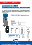 Systemtrenner BA 6600 ST.
Sicherheit bei der temporären Wasserentnahme.