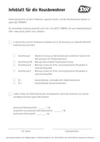 Infoblatt für die Hausbewohner