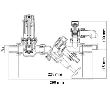 SYR Sicherheitsgruppe 25 Druckminderer DN 15 DN 20  